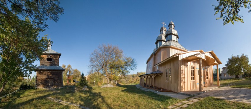 Церковь Покрова Пресвятой Богородицы, Фастов (Фастовский район, Украина, Киевская область). общий вид в ландшафте, панорама
