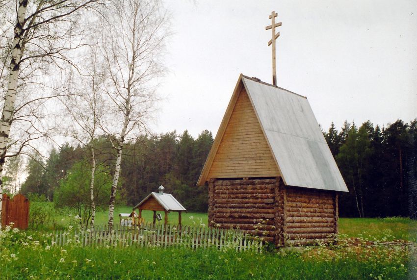 Часовня Тихвинской иконы Божией Матери, Ивановская (Егорьевский городской округ, Московская область). фасады, в начале строительства