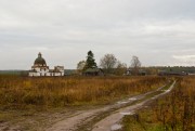 Церковь Успения Пресвятой Богородицы, Вид с дороги к селу Георгиевское<br>, Ивановское, Белозерский район, Вологодская область