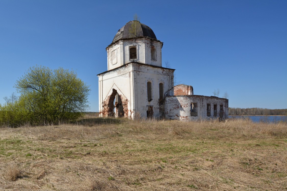 Борково. Церковь Троицы Живоначальной. фасады, Вид с северо-востока