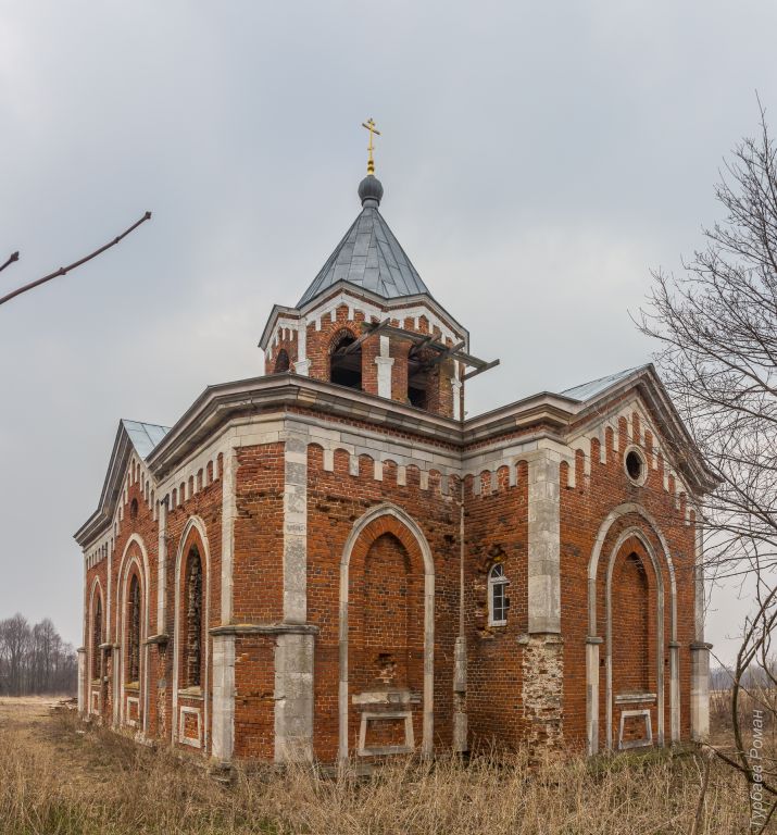 Церковь Покрова Пресвятой Богородицы, Злыхино (Зарайский городской округ, Московская область). фасады, Вид с востока
