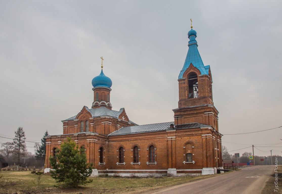 Рожново. Церковь Успения Пресвятой Богородицы. фасады, Вид с северо-запада