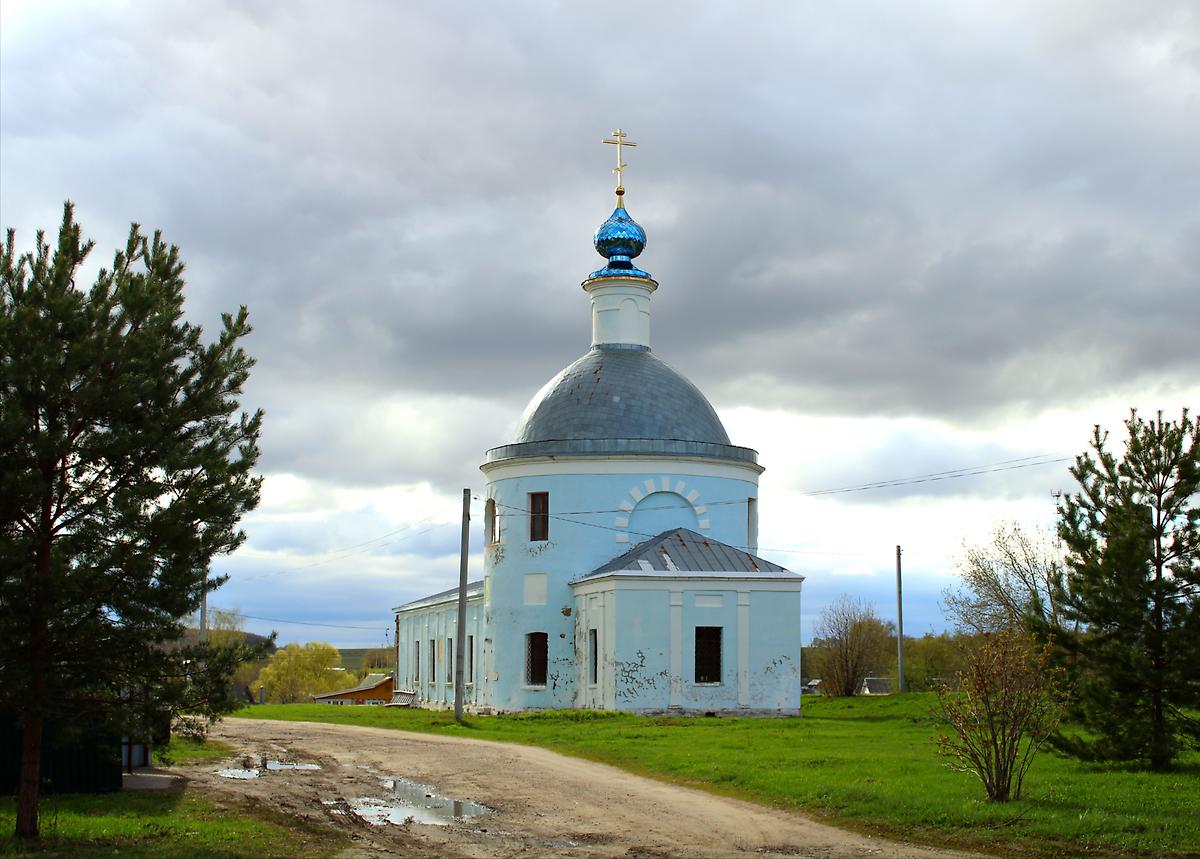 фасады. Церковь Смоленской иконы Божией Матери, Карино (Зарайский городской округ, Московская область)