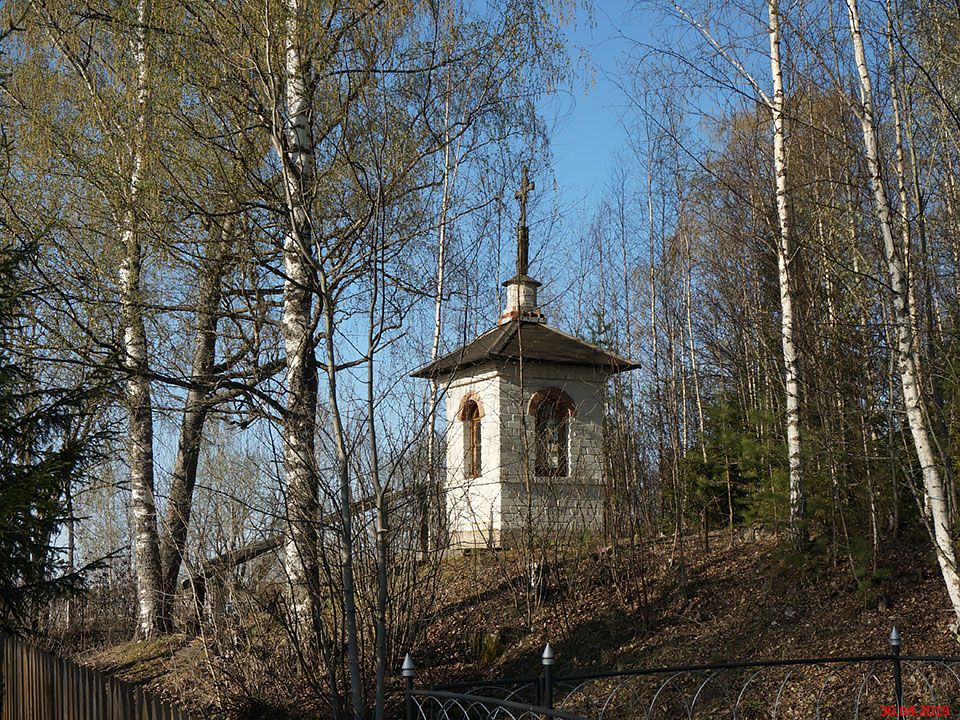 Часовня Николая Чудотворца, Топальское (Максатихинский район, Тверская область). общий вид в ландшафте