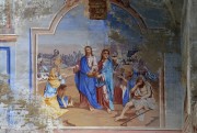 Церковь Покрова Пресвятой Богородицы, Фрагменты храмовой живописи: Насыщение народа двумя рыбами и пятью хлебами<br>, Лошицы, Весьегонский район, Тверская область
