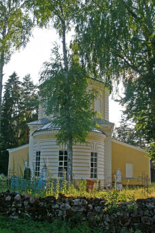 Перхово. Церковь Богоявления Господня. фасады, вид с востока