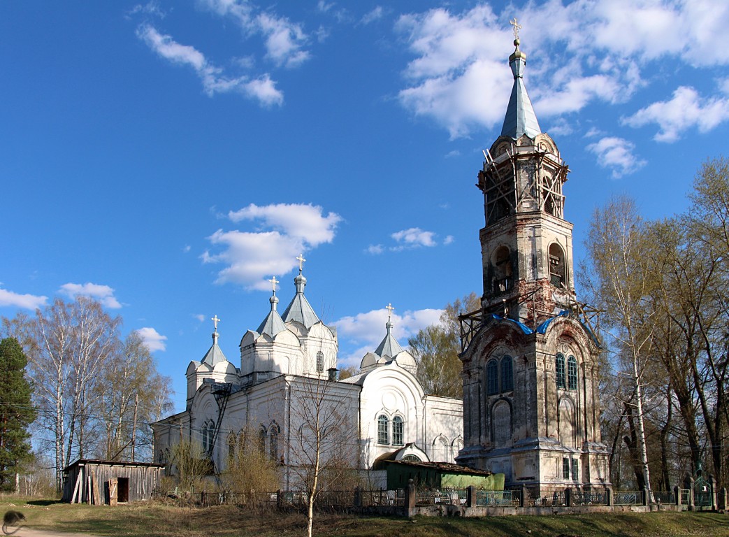 Кострецы. Церковь Успения Пресвятой Богородицы. фасады