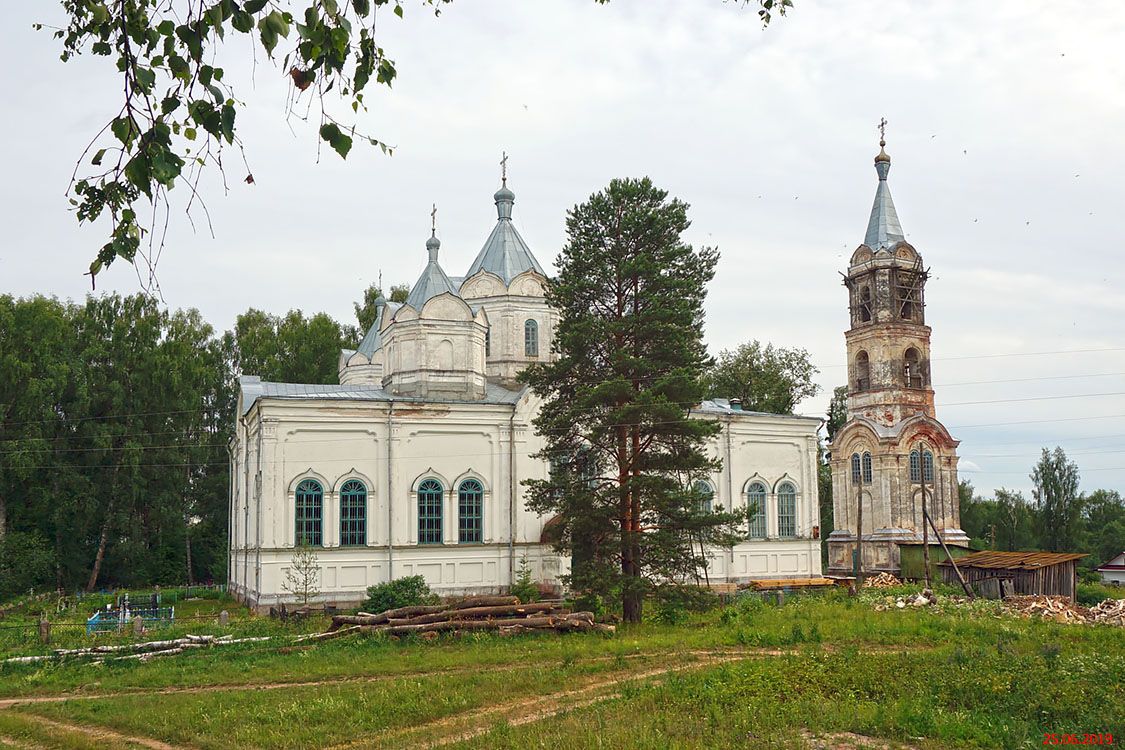 Кострецы. Церковь Успения Пресвятой Богородицы. фасады