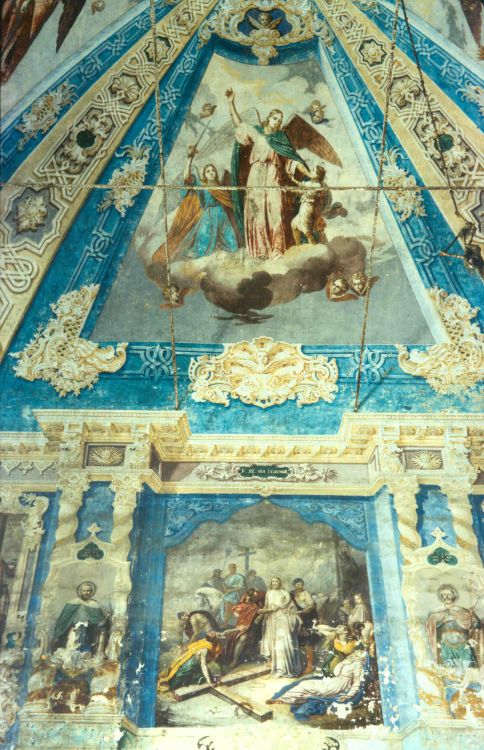 Любегощи. Церковь Троицы Живоначальной. интерьер и убранство, фото 1993