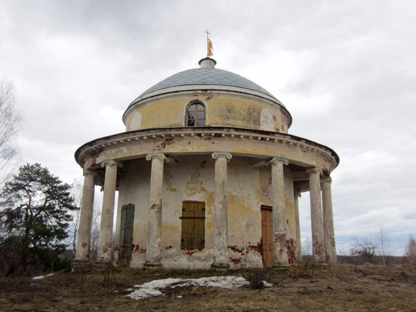 Часовня Даниила Столпника, Васильева Гора (Торжокский район и г. Торжок, Тверская область). фасады, Вид с северо-запада