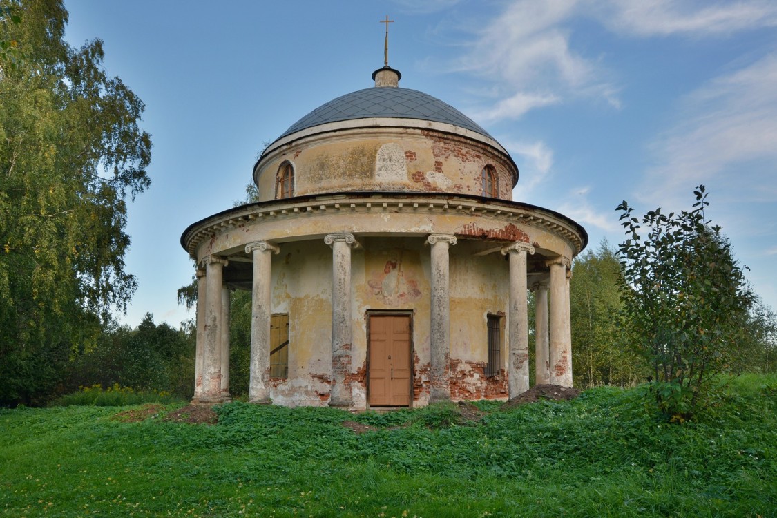 Васильева Гора. Часовня Даниила Столпника. фасады, Вид с запада