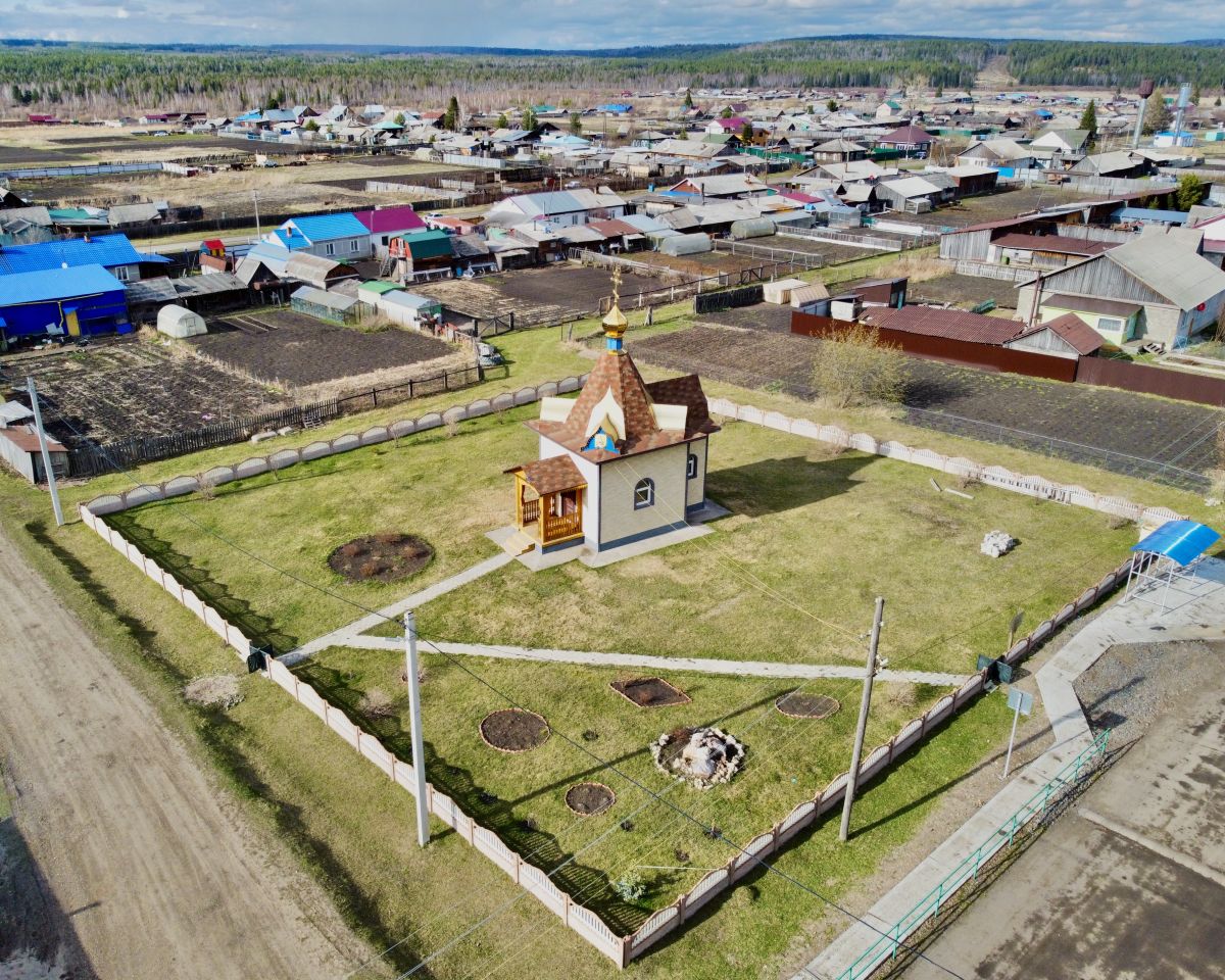 Часовня Кирилла и Мефодия, Талое (Емельяновский район, Красноярский край). общий вид в ландшафте, Вся территория с ЮЗ