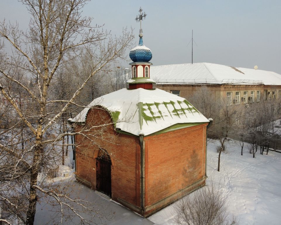 Черногорск. Часовня Царственных страстотерпцев. фасады, Вид с юга