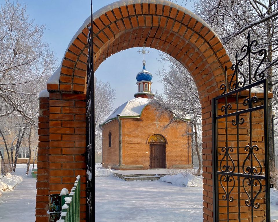 Часовня Царственных страстотерпцев, Черногорск (Черногорск, город, Республика Хакасия). художественные фотографии, Вид с запада
