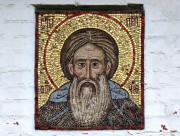 Часовня Сергия Радонежского, Мозаичная храмовая икона над входом<br>, Коровино, Конаковский район, Тверская область