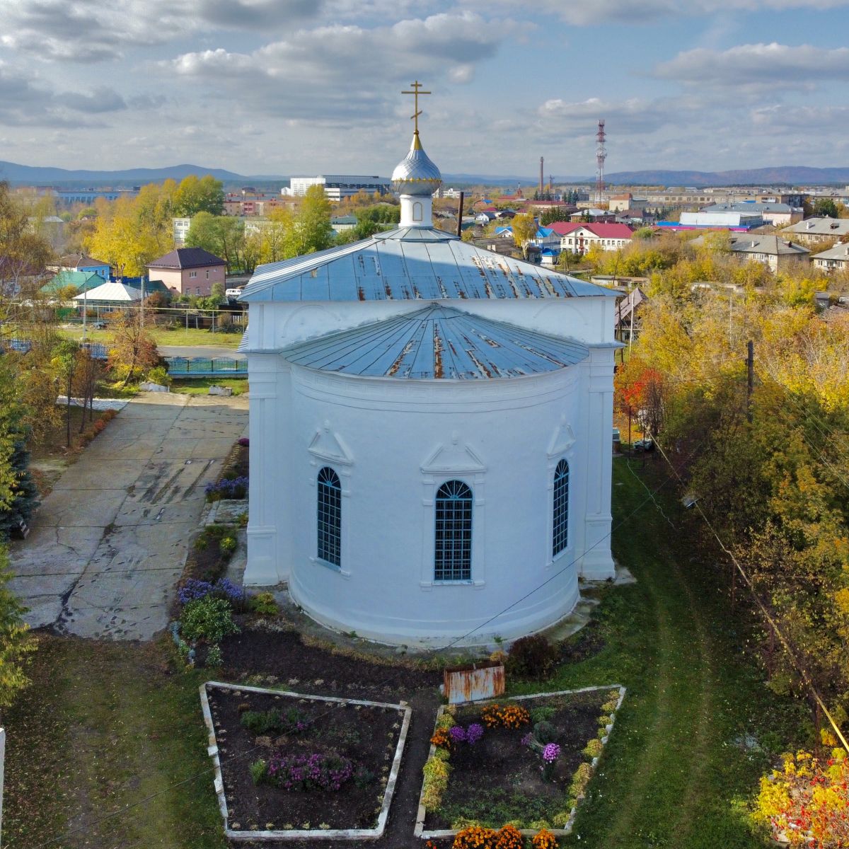 Церковь Николая Чудотворца, Касли (Каслинский район, Челябинская область). фасады, Вид с востока
