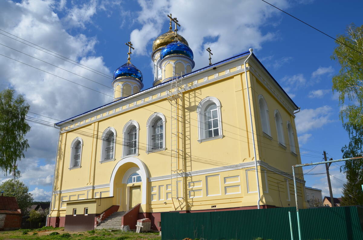 Церковь Владимирской иконы Божией Матери, Большой Вьяс (Лунинский район, Пензенская область). фасады, Южный фасад