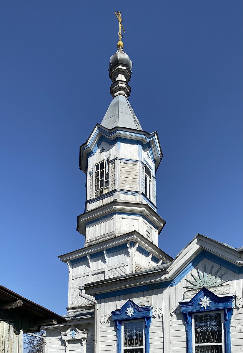 Колокольня, архитектурные детали. Церковь Гурия Казанского, Первое Степаново (Цивильский район, Республика Чувашия)