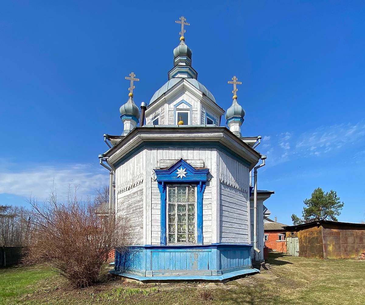 Вид с востока, фасады. Церковь Гурия Казанского, Первое Степаново (Цивильский район, Республика Чувашия)