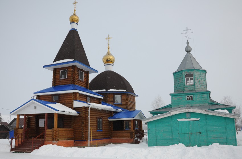 Церковь Петра и Павла (новая), Шигали (Урмарский район, Республика Чувашия). архитектурные детали, Новая и старая церкви