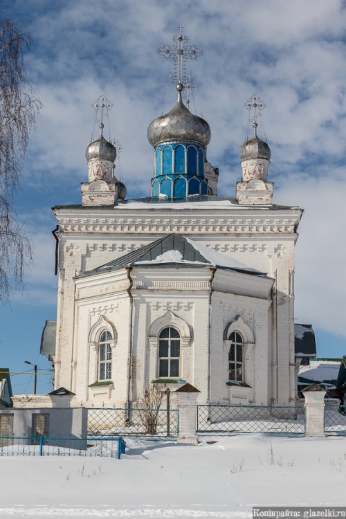 Республика Чувашия, Козловский район, Байгулово. Церковь Богоявления Господня, фотография. фасады
