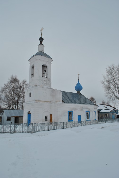 Церковь Преображения Господня, Пандиково (Красночетайский район, Республика Чувашия). общий вид в ландшафте