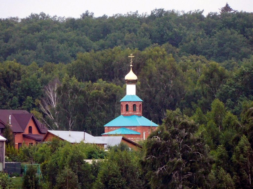 Церковь Илии Пророка, Ильинка (Моргаушский район, Республика Чувашия). общий вид в ландшафте, вид на церковь с Волги