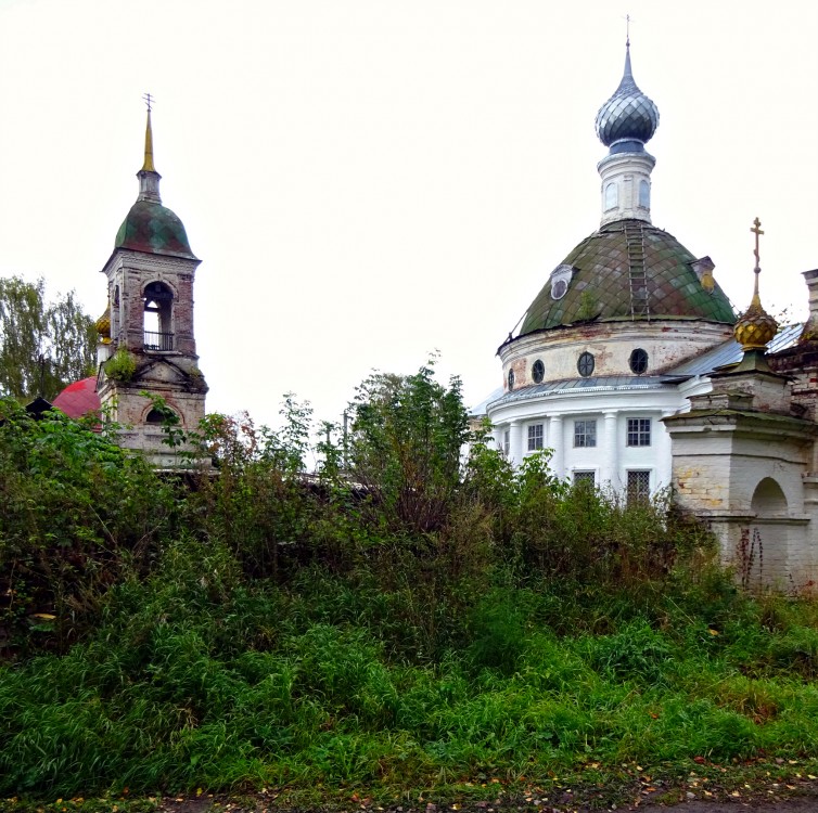 Спас-Бураки (Бураково). Храмовый комплекс. Церкви Казанской иконы Божией Матери и Спаса Преображения. фасады