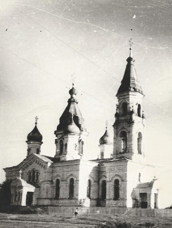 Церковь Николая Чудотворца, Дмитриевское (Красногвардейский район, Ставропольский край). архивная фотография, Фото приблизительно 1960 года из частного архива