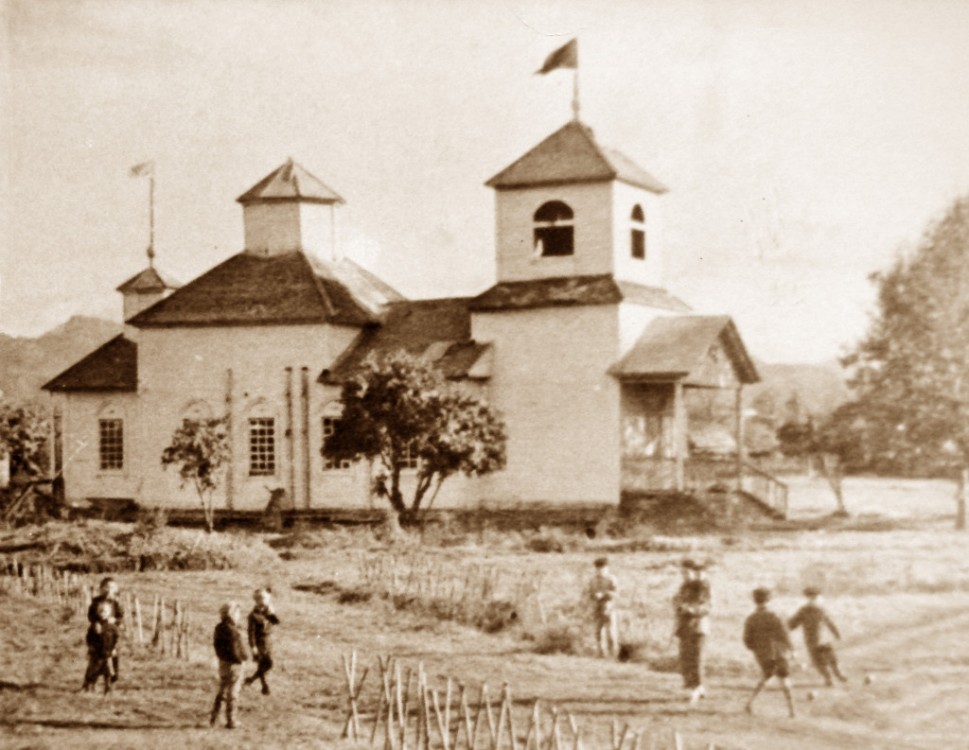 Мильково. Церковь Богоявления Господня (старая). архивная фотография, Церковь в Мильково. 