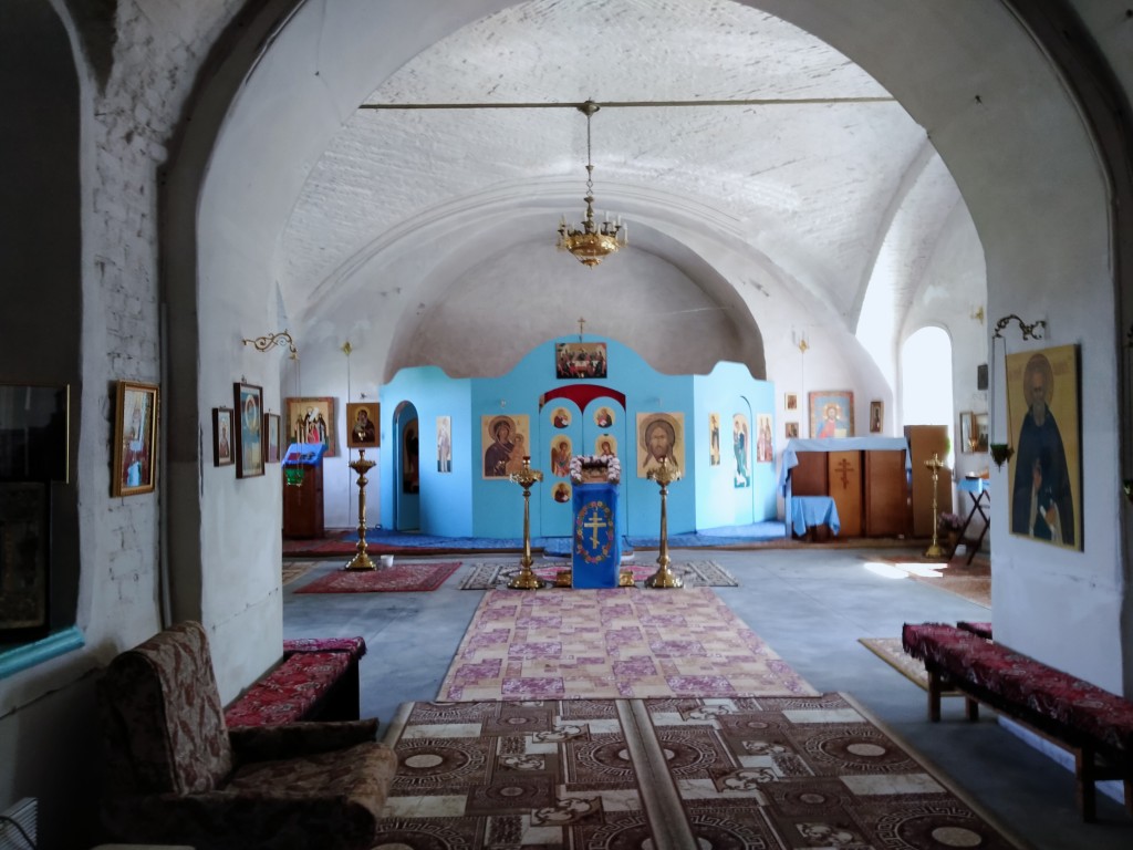 Церковь Владимирской иконы Божией Матери в Горностаеве, Племхоза «Индустрия», посёлок (Коломенский городской округ, Московская область). интерьер и убранство, интерьер (общий вид)