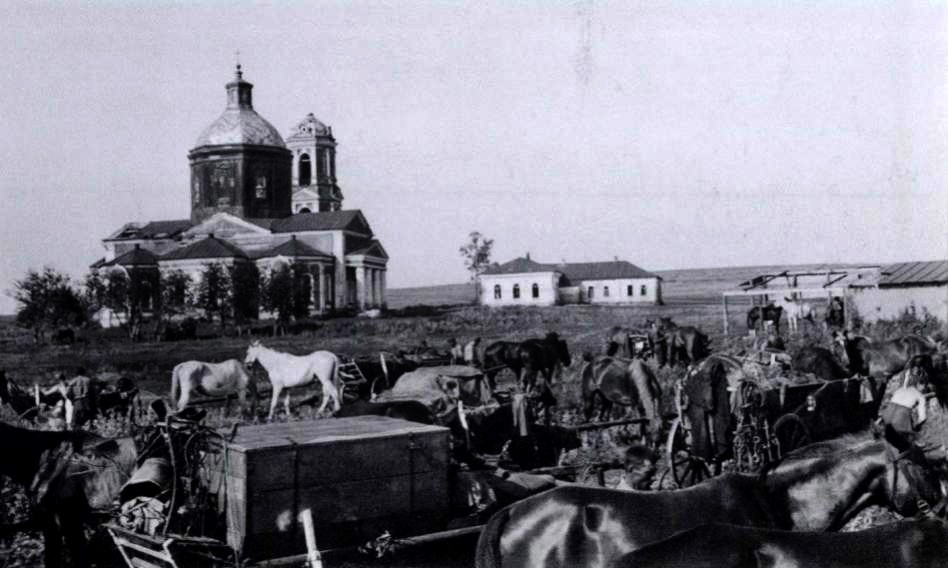 Церковь Троицы Живоначальной, Першино (Нижнедевицкий район, Воронежская область). архивная фотография, Фото 1942 г. с аукциона e-bay.de