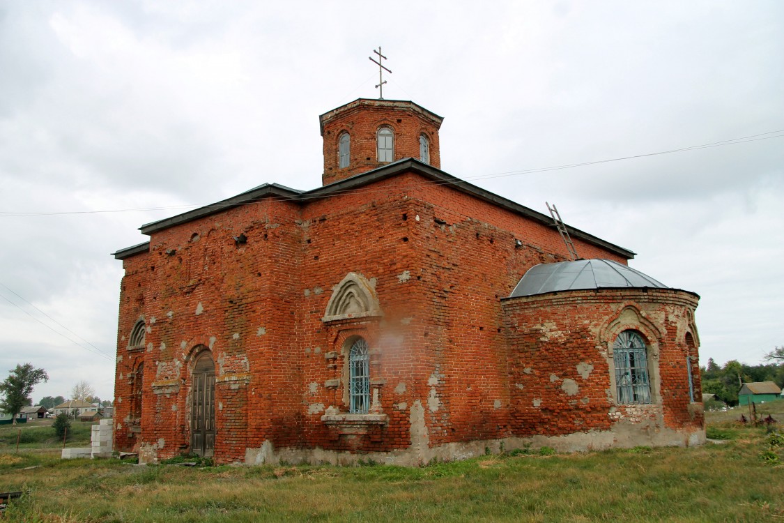 Хвощеватовка. Церковь Покрова Пресвятой Богородицы. фасады