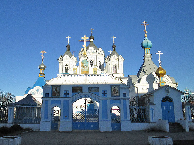 Хотимск. Собор Троицы Живоначальной. общий вид в ландшафте