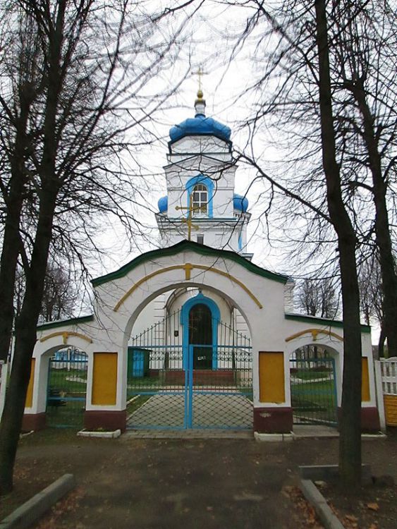 Церковь Михаила Архангела, Климовичи (Климовичский район, Беларусь, Могилёвская область). общий вид в ландшафте