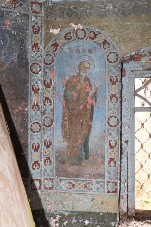 Церковь Казанской иконы Божией Матери, Успенское на Секше, урочище (Любимский район, Ярославская область). интерьер и убранство