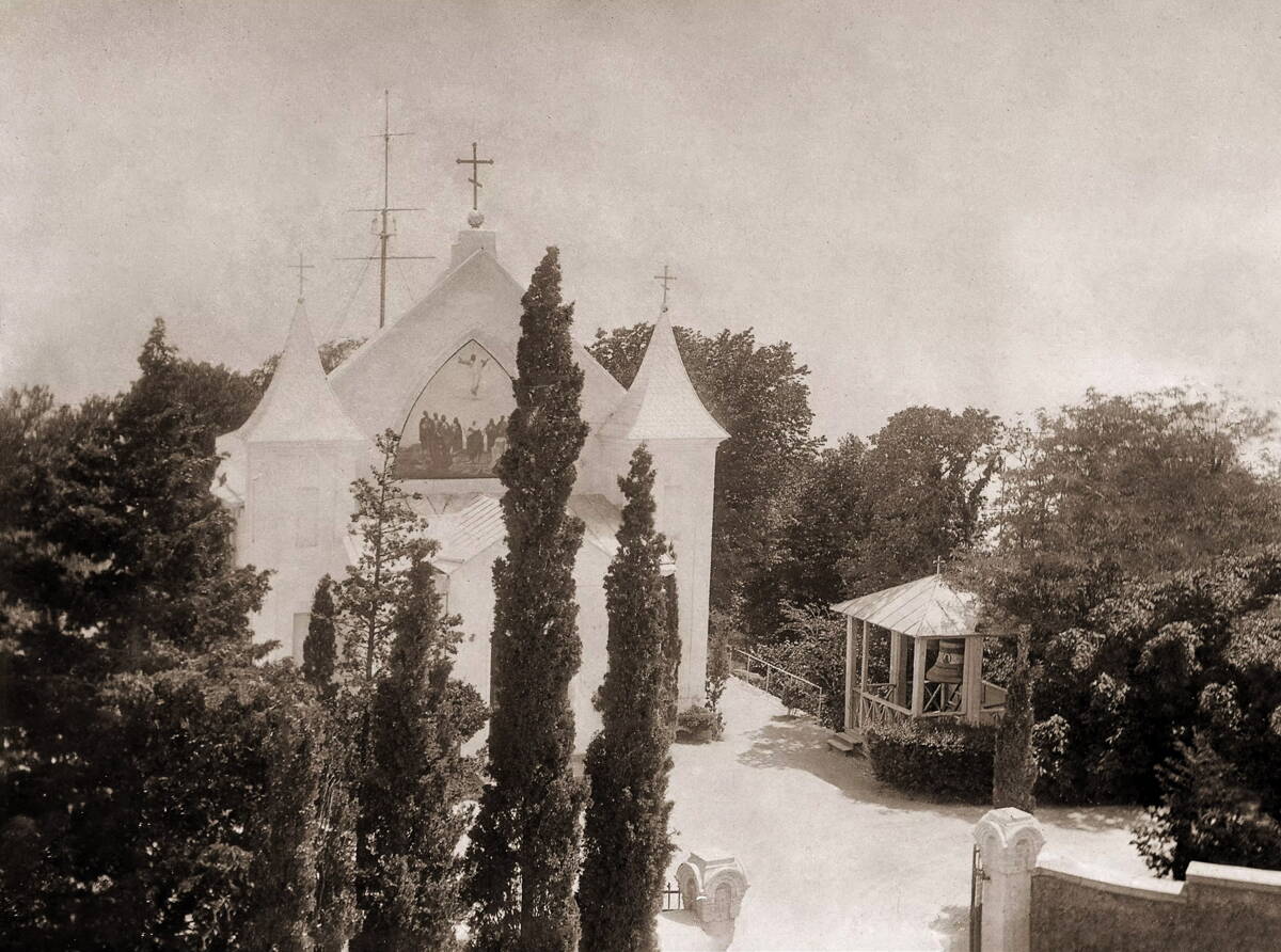 Церковь Вознесения Господня (старая), Кореиз (Ялта, город, Республика Крым). архивная фотография, Фото начала ХХ века из фондов Государственного исторического музея. Автор П. Хавкин