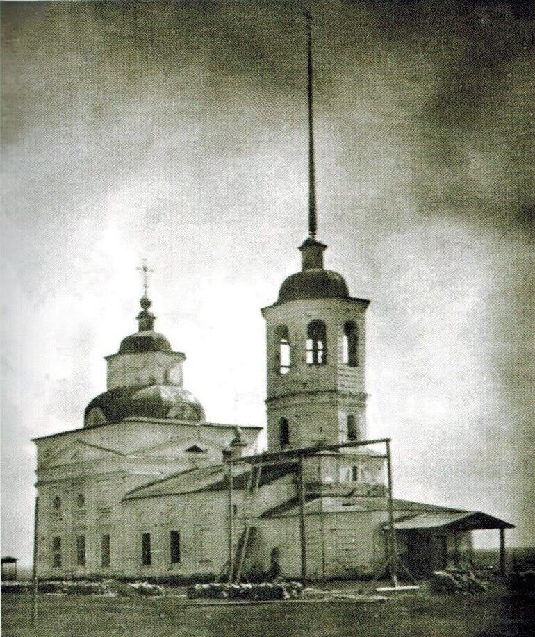 Церковь Покрова Пресвятой Богородицы (старая), Палевицы (Сыктывдинский район, Республика Коми). архивная фотография, из фондов нац.архива РК