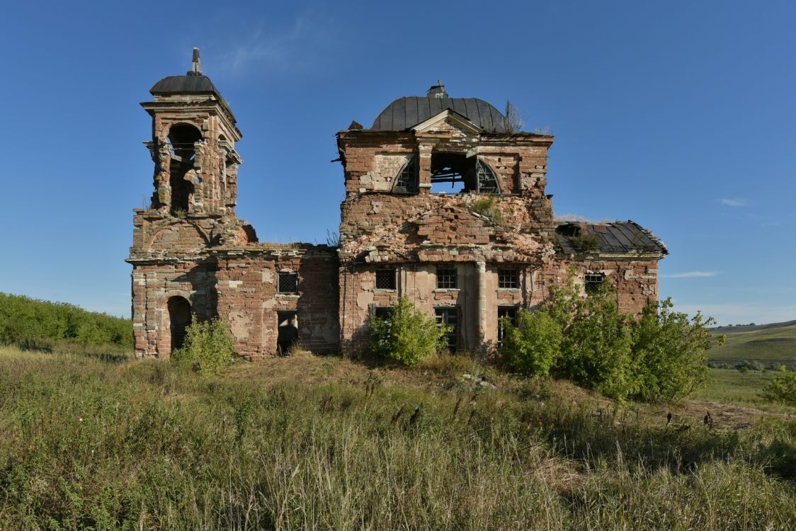 Церковь Михаила Архангела, Новомертовка, урочище (Северный район, Оренбургская область). фасады, Вид с юга