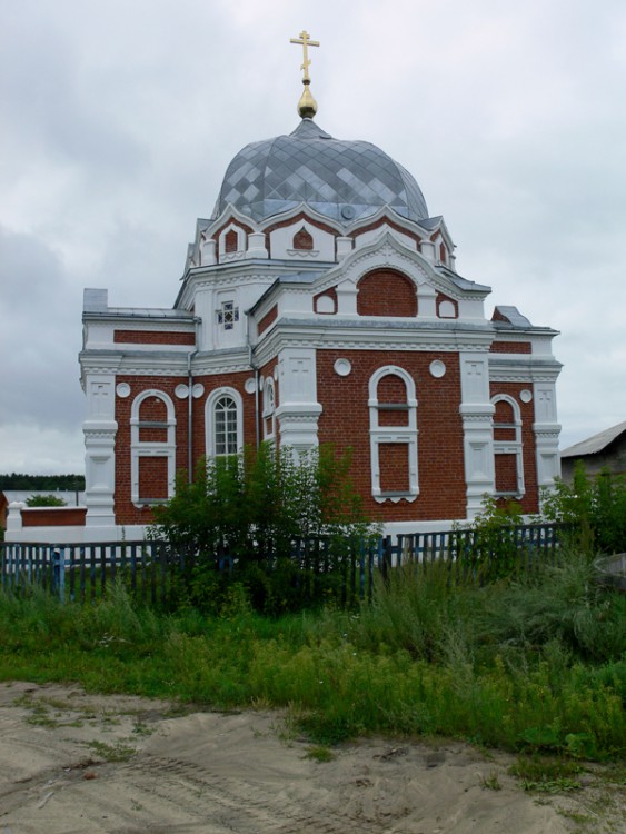 Покровский мужской монастырь. Церковь Покрова Пресвятой Богородицы, Завьялово (Искитимский район, Новосибирская область). фасады, Восточный фасад. Алтарная часть