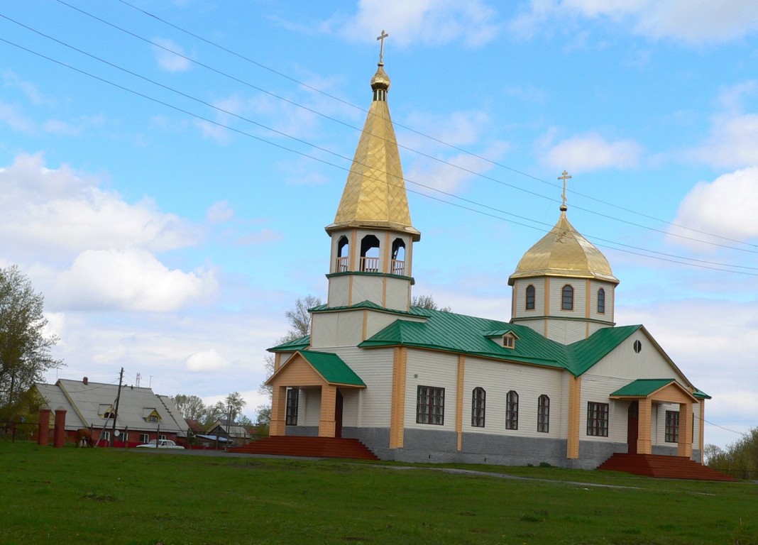 Церковь Илии Пророка (новая), Верх-Ирмень (Ордынский район, Новосибирская область). фасады, Новая церковь