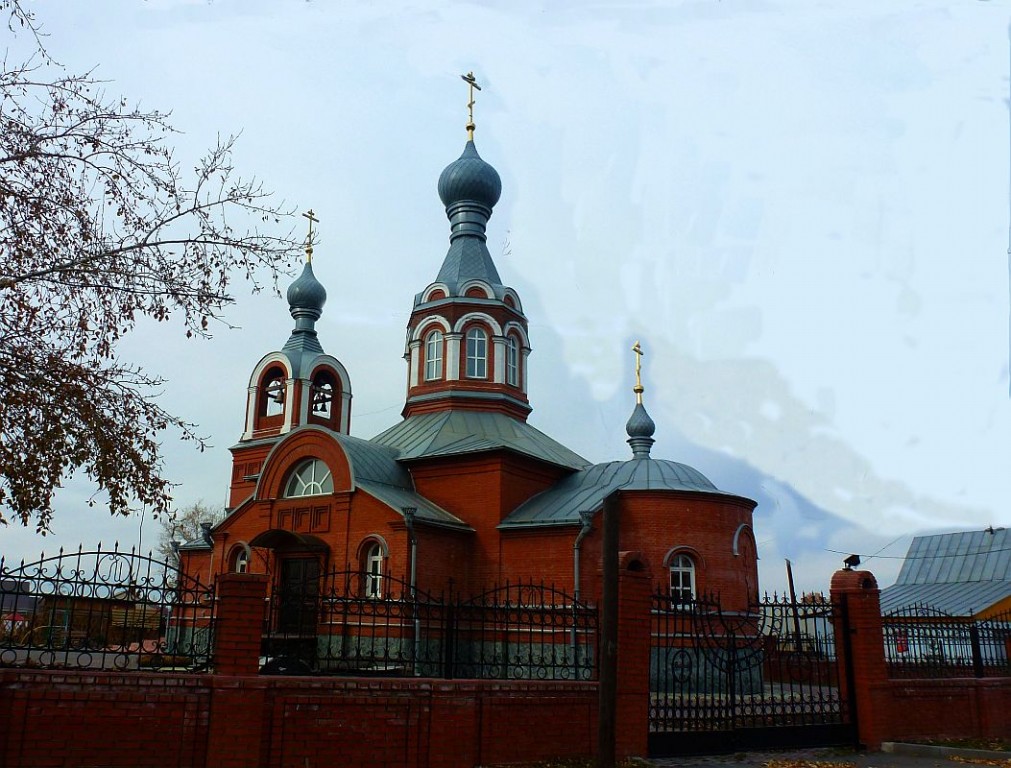 Церковь Михаила Архангела, Коченёво (Коченевский район, Новосибирская область). общий вид в ландшафте