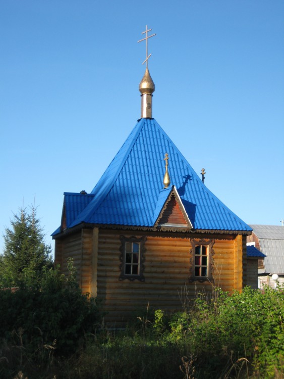 Часовня Покрова Пресвятой Богородицы, Смолёво (Соболевское сельское поселение) (Орехово-Зуевский городской округ, Московская область). общий вид в ландшафте