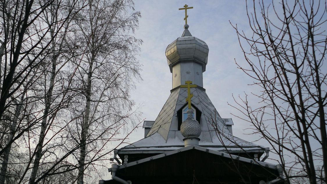 Пашино. Церковь Иоанна Кронштадтского. архитектурные детали, Купол и главка храма. Вид с востока
