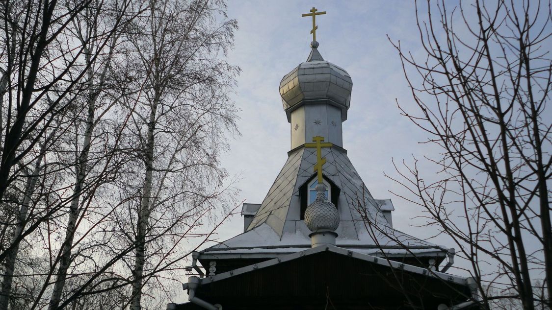 Церковь Иоанна Кронштадтского, Пашино (Новосибирск, город, Новосибирская область). архитектурные детали, Купол и главка храма. Вид с востока
