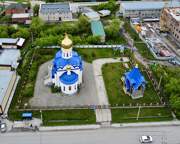 Церковь Рождества Пресвятой Богородицы, Вся территория с востока<br>, Чулым, Чулымский район, Новосибирская область