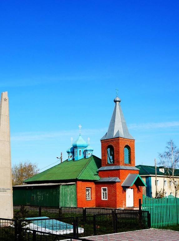 Убинское. Церковь Сергия Радонежского (временная). фасады