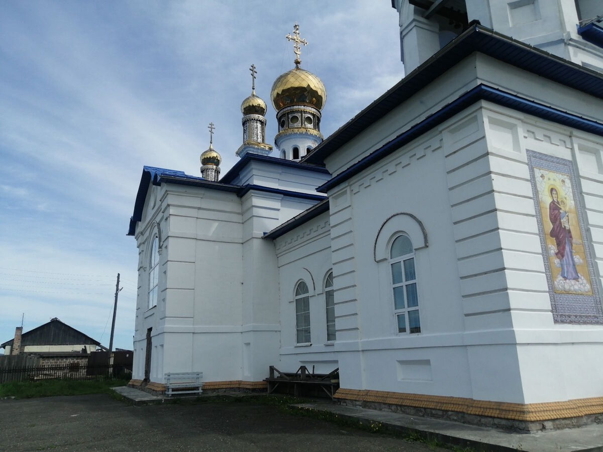 Церковь Казанской иконы Божией Матери, Малая Минуса (Минусинский район, Красноярский край). архитектурные детали