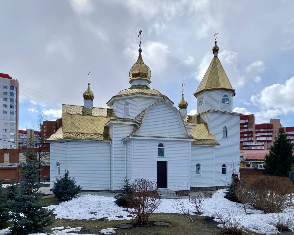 Церковь Димитрия Донского (крестильная), Кемерово (Кемерово, город, Кемеровская область). фасады, Ид с свера