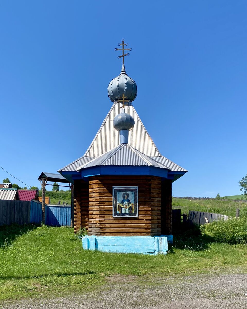 Церковь Покрова Пресвятой Богородицы, Брагино (Курагинский район, Красноярский край). фасады, Вид с ул Центральная 